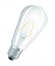 OSRAM E27 STAR RETROFIT LED Lampe Kolbenform 2,5W wie 25W warmweißes Licht klar