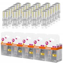 30er Pack OSRAM LED PIN mit G9-Sockel 2,6W wie 30 Watt warmweißes Licht