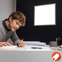 Osram SMART+ Matter Planon Plus Wand- und Deckenpanel Tunable White 45x45cm App-& Sprachsteuerung