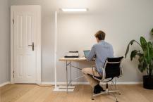Ledvance LED Stehleuchte - FLOOR HOME OFFICE 43W 840 in Weiß EU PLUG - Heimarbeitsplatz Beleuchtung - universalweißes Licht