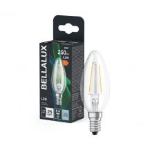 BELLALUX E14 Filament LED-Kerzenlampe 2,5 W wie 25 W, 250 lm, 4000 K, klar