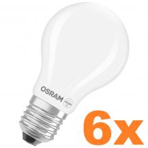 6er Aktions Pack OSRAM E27 LED SUPERSTAR PLUS Lampe HD LIGHTING matt dimmbar 7,5W wie 75W universalweißes Licht & hohe Farbwiedergabe