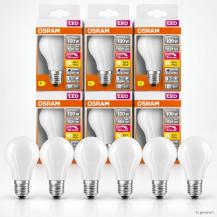 6er Sparpack OSRAM E27 LED SUPERSTAR PLUS Lampe HD LIGHTING mattiert dimmbar 11W wie 100W warmweißes Licht & hohe Farbwiedergabe