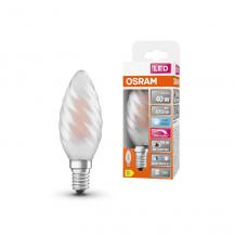 OSRAM E14 LED Gedrehte Kerzenlampe Superstar Plus HD LIGHTING Filament matt 3,4W wie 40W dimmbar universalweiß Ra90