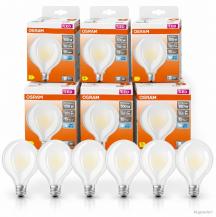 6er Sparpack OSRAM LED STAR GLOBE95 100 Filament E27 11 W wie 100 W, 1521 lm, 4000 K, neutralweiß, matt