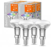 4er Set LEDVANCE SMART+ E14 Reflektor WiFi dimmbar 3W RGBW Farbwechsel