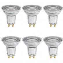 6er Vorteilspack  Osram GU10 LED Strahler Superstar Plus PAR16 HD LIGHTING 120° dimmbar 4000K 6,7W wie 46W CRI90  - sehr gute Farbwiedergabe