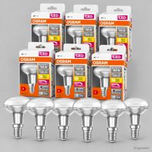 6er Pack OSRAM E14 Reflektor R50 Superstar Plus HD LIGHTING / Blue Reduced 36° Abstrahlwinkel dimmbar 4,8W wie 60W 2700K warmweiß 90Ra