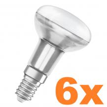 6er Pack OSRAM E14 Reflektor R50 Superstar Plus HD LIGHTING / Blue Reduced 36° Abstrahlwinkel dimmbar 4,8W wie 60W 4000K neutralweiß 90Ra