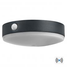 Osram Wandleuchte Endura Style Tossa Wall Solar & Sensor in Schwarz - warmweißes Licht, integrierter Sensor, ohne Strom nutzbar, bis acht Stunden Brenndauer