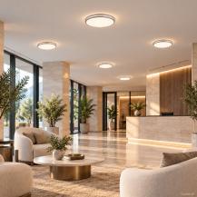 LEDVANCE ORBIS DUBLIN LED-Deckenleuchte 16W 1100lm 3000K warmweiß Ø295mm Silber