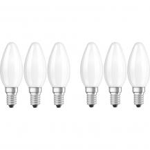 6 x Osram E14 LED Kerzenlampen CLASSIC besonders effizient 1,2W wie 25W 2700K warmweißes Licht - Sehr gute Energieeffizienz