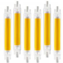 6er Set Osram LED Slim LINE R7s Stablampe 118mm 8W wie 60W neutralweißes Licht 4000k - aus Glas