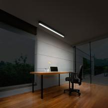 112cm OSRAM OFFICE Line Cuboid Dimmbare Büroleuchte Deckenleuchte 30W 4000K in Schwarz
