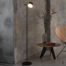 Osram Stehleuchte Decor Kyoto aus Aluminium in Schwarz mit warmweißem Licht und beweglichem Kopf - TOUCH dimmbar