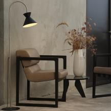 Osram Stehleuchte Decor Waist aus Stahl mit E27 Fassung in Schwarz