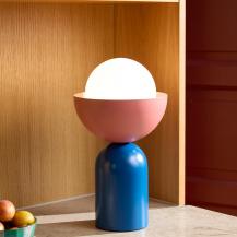 OSRAM Tischleuchte Decor Bowl Table in Blau/ Rosa Ø 20 cm aus Stahl mit E14 Fassung