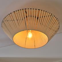 Osram Deckenleuchte Decor Stripes in Beige mit E27 Fassung Ø 40,5 cm