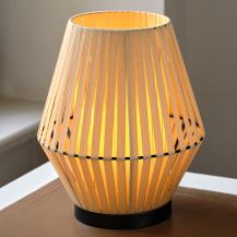 Osram Tischleuchte Decor Stripes in Beige mit E14 Fassung Ø 20,5 cm