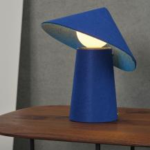 OSRAM Akku Tischleuchte Decor Flip Mobile in Blau, Auffällige Leuchte aus Filz - Dimmfunktion über Touch-Technologie