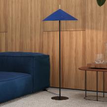 OSRAM Stehleuchte Decor Flip in Blau Ø 50 cm - Auffällige Leuchte aus Filz mit E14  Fassung