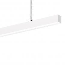 Siteco Silica 21 Hängeleuchte extrem breit strahlend, ELDACON® P, Prismenscheibe, Lichtfarbe 840, UGR ≤ 19, DALI 2, verkehrsweiß (RAL 9016)