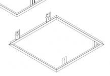 Siteco Deckeneinbaurahmen 659mmx659mm