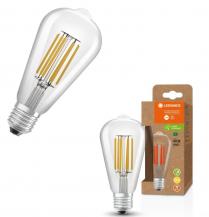 Ledvance E27 Besonders effiziente LED Edison Lampe 4W wie 60W 3000K warmweißes Licht