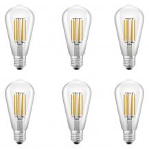 6er Set OSRAM E27 EDISON besonders effizientes LED Leuchtmittel leistungsstark 3,8W wie 60W 3000K warmweißes Licht