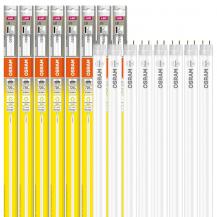 8er Sparset 60cm Osram G13 T8 LED Röhren EM 6,6 W wie 18W 3000K warmweiß KVG PLASTIC