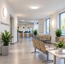 LEDVANCE Surface Circular LED 500 Decken-/Wandleuchte mit Sensor IP44 42W 3000K warmweiß Lichtstärke einstellbar