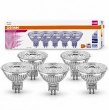 Aktion: 5er Pack OSRAM GU5.3 LED Reflektor MR16 36° Abstrahlwinkel 2,6W wie 20W 2700K warmweißes Licht 12V