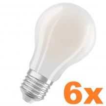 6er Sparset OSRAM E27 besonders effiziente LED Lampe 5W wie 75W 4000K neutralweißes Licht matt - beste Energie Effizienz Klasse