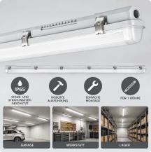 150cm Ledvance DAMP PROOF HOUSING MT GEN 3 - Feuchtraumwanne für eine T8/G13 LED Röhre IP65