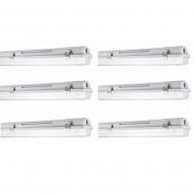 6 x 60cm LEDVANCE Damp Proof Housing 600 P 2XLAMP Wannenleuchte 2-flg. LED Feuchtraumleuchte IP65