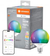 LEDVANCE SMART+ MATTER Globe G95 14 W wie 100 W 1521 lm RGBW 2700–6500 K E27 dimmbar
