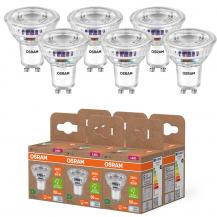 6-Pack  Osram GU10 PAR16 LED Strahler STAR besonders effizient 36° 2W wie 50W 4000K neutralweißes Licht - Sehr gute Energieeffizienz
