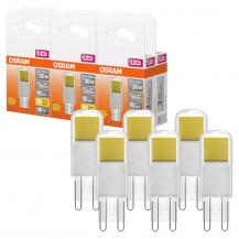 6er Pack OSRAM LED PIN G9 warmweiß 2,6W wie 30W Stiftsockellampe 2700K