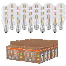 30er Set OSRAM E27 LED Lampe Classic klar 3,8W wie 60W warmweißes Licht 2700K - Energy efficiency class A - besonders effizient