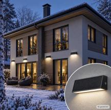 OSRAM ENDURA Style Solar Daylight Sensor Wandleuchte UpDown IP54 Dunkelgrau