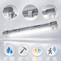 OSRAM SUBMARINE SENSOR LED Feuchtraumleuchte 8 W 4000 K Neutralweiß 60 cm IP65 230 V mit Bewegungssensor