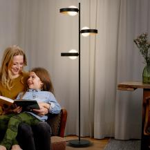 OSRAM  Memphis Stehleuchte in schwarz-gold