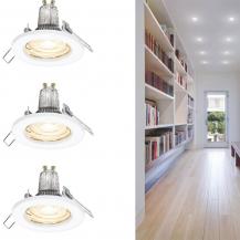 OSRAM 3er Set LED Einbauleuchten warmweiß Loch-Ø 70mm