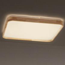 OSRAM Holz Decor Deckenleuchte Orbis Alicia 495X495MM 36W Click DIM - Dimmen in drei Stufen durch wiederholtes Schalten