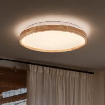 Osram Deckenleuchte Decor Alison Holzdecor 3-stufig dimmbar mit warmweißem Licht Ø 29,5 cm