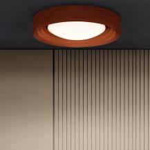 OSRAM Deckenleuchte Orbis Concrete 13W Ø 30 cm - Dekorative Leuchte aus Beton in braun - dimmbar in drei Stufen durch wiederholtes Schalten