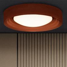 OSRAM Deckenleuchte Orbis Concrete 18W Ø 40 cm - Dekorative Leuchte aus Beton in braun - dimmbar in drei Stufen durch wiederholtes Schalten