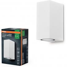 OSRAM Wandleuchte Endura Classic Square Up & Down in Weiß aus Aluminium -kann mit einfacher oder smarter GU10 Lampe bestückt werden