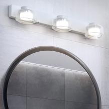 OSRAM Orbis Flame 5.5W Click CCT IP44 Wandlampe & Spiegelleuchte 3-flg. in Weiß -  auch fürs Badezimmer - mit umschaltbarer Farbtemperatur