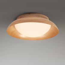 OSRAM Deckenleuchte Orbis Milan Wood Decor aus Stahl und Glas